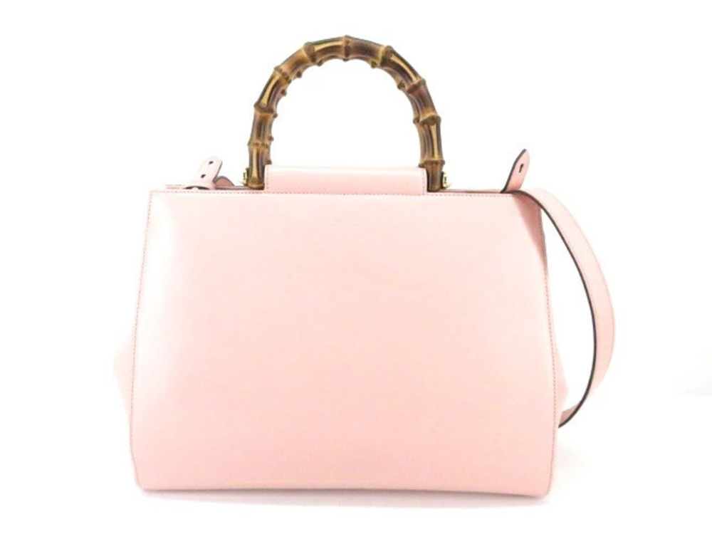 Gucci Shoulder Bag Calfskin Pink